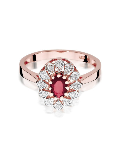 Pierscionek W0354-rubin