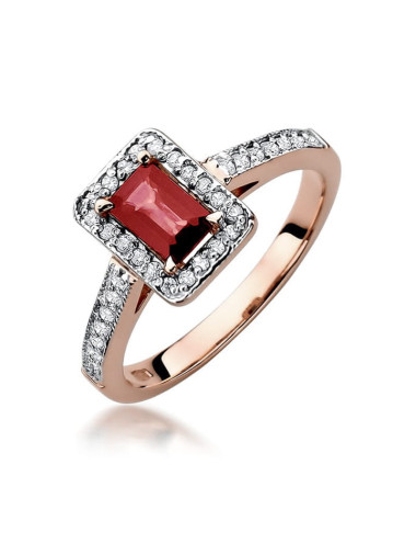 Pierscionek W0422 rubin