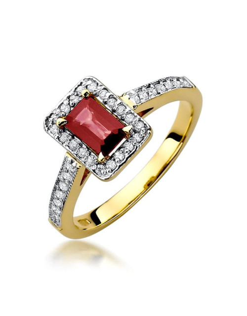 Pierscionek W0422 rubin