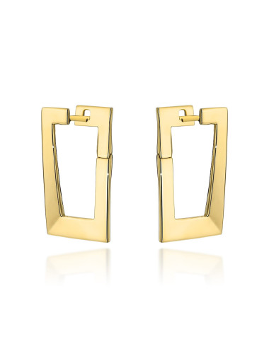 Kolczyki złote eleganckie prostokąty (Gramatura: 4.60)