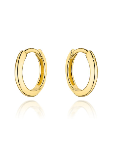 Kolczyki złote gładkie kółeczka na kreolu (Gramatura: 0.93)