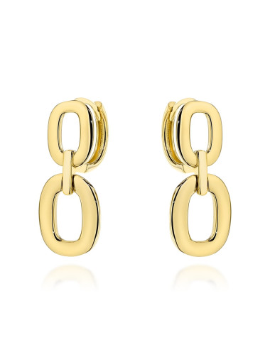 Kolczyki złote owale na kreolu (Gramatura: 2.78)