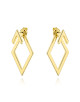 Kolczyki złote trójwymiarowe romby (Gramatura: 3.31)