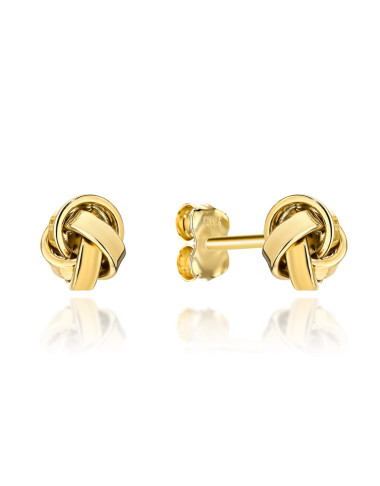 Kolczyki złote plecione nowoczesne (Gramatura: 0.93)