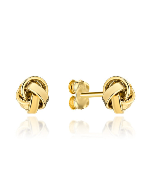 Kolczyki złote plecione nowoczesne (Gramatura: 0.93)