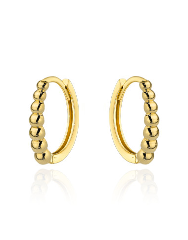 Kolczyki złote kuleczki na kreolu (Gramatura: 0.98)