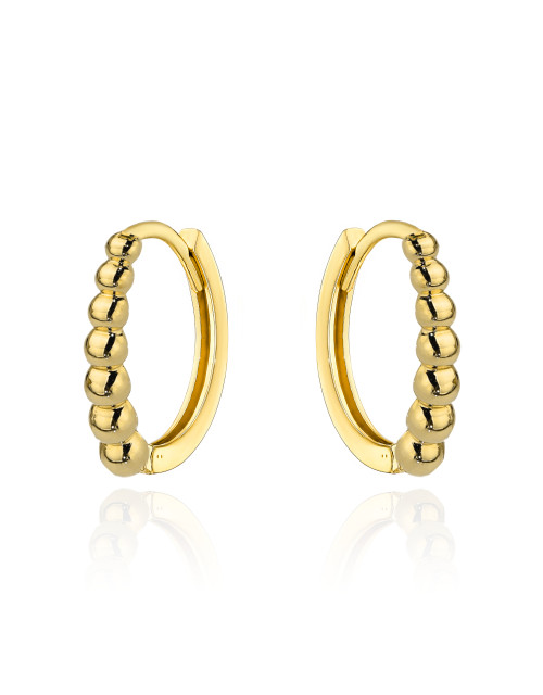 Kolczyki złote kuleczki na kreolu (Gramatura: 0.98)