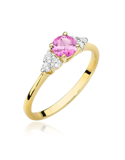 Pierscionek W0451-TOPAZ RÓŻOWY