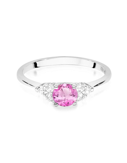 Pierscionek W0451-TOPAZ RÓŻOWY