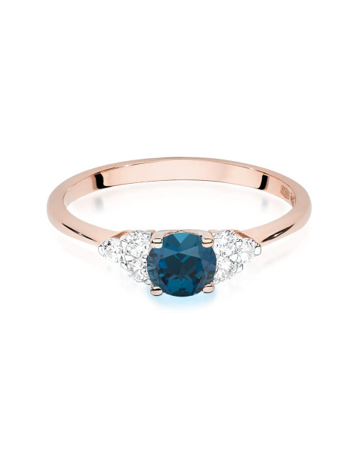 Pierscionek W0451-TOPAZ LONDON BLUE