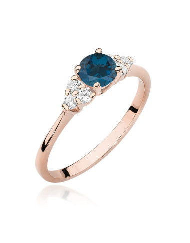 Pierscionek W0451-TOPAZ LONDON BLUE