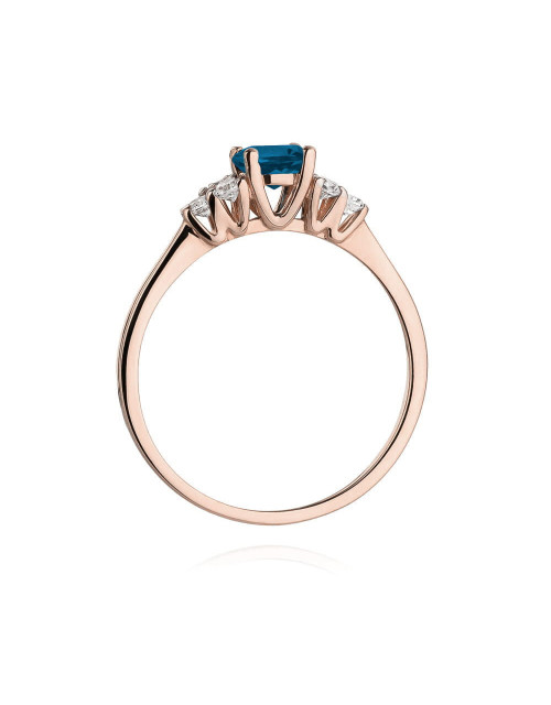 Pierscionek W0451-TOPAZ LONDON BLUE