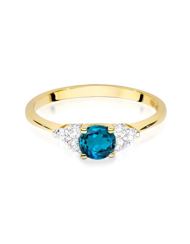 Pierscionek W0451-TOPAZ LONDON BLUE