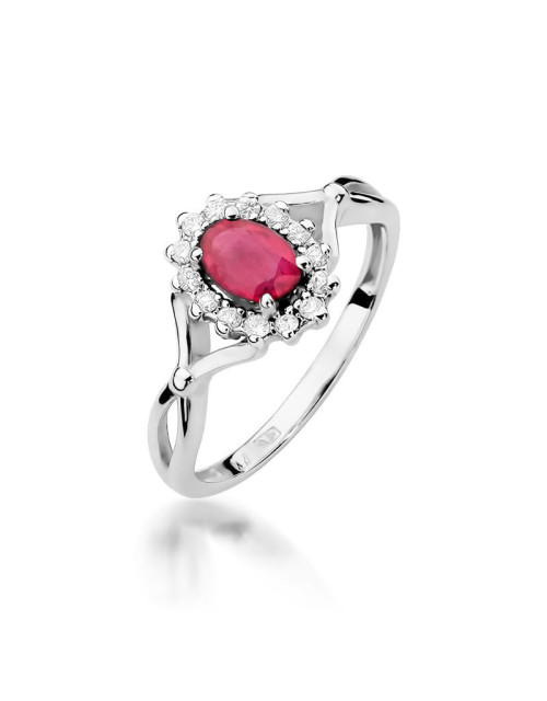 Pierscionek W0182-RUBIN