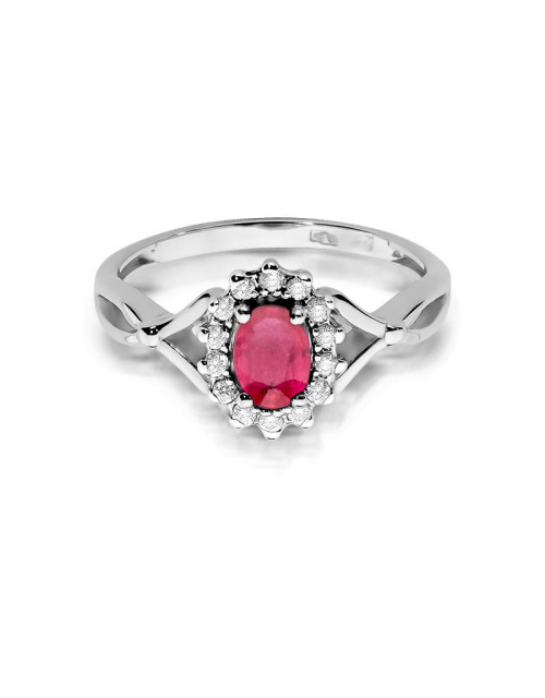 Pierscionek W0182-RUBIN