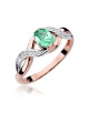 Pierscionek W028-SZMARAGD