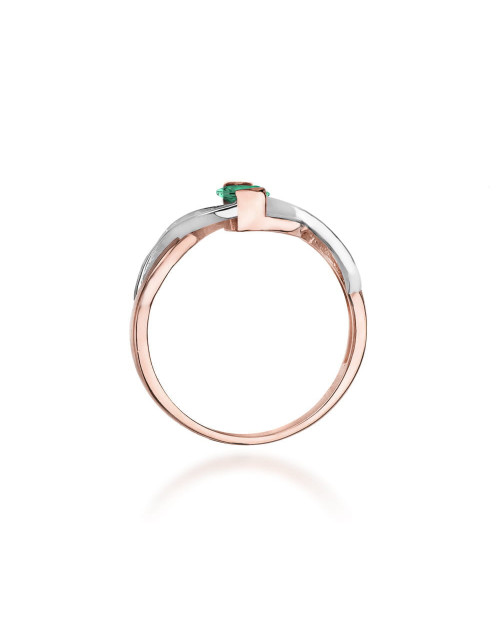 Pierscionek W028-SZMARAGD