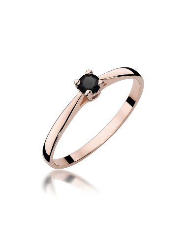 Pierscionek W0335-Czarny brylant 0,20ct