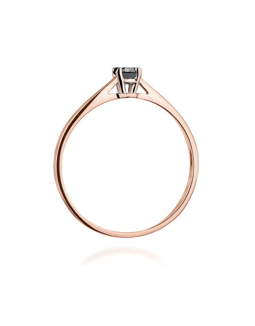 Pierscionek W0335-Czarny brylant 0,20ct