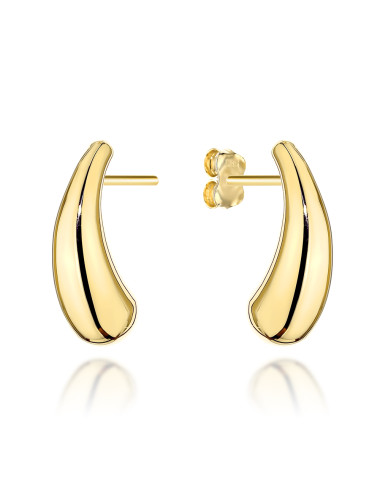 Kolczyki złote wydłużone krople na sztyfcie (Gramatura: 3.42)