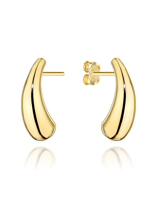 Kolczyki złote wydłużone krople na sztyfcie (Gramatura: 3.42)