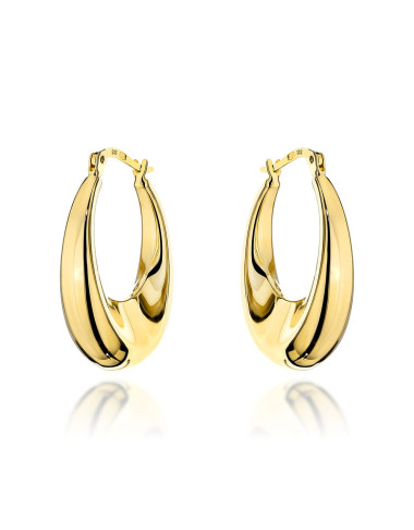 Kolczyki złote klasyczne owale (Gramatura: 3.02)