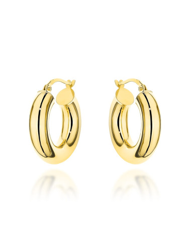 Kolczyki złote eleganckie kółka na angielskim zapięciu (Gramatura: 2.15)