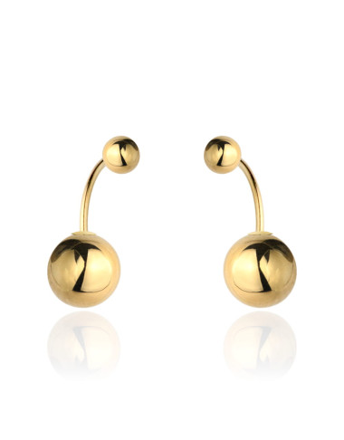 Kolczyki złote dioro z gładkimi kulkami (Gramatura: 3.77)