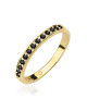 Pierscionek W0446-Czarny diament