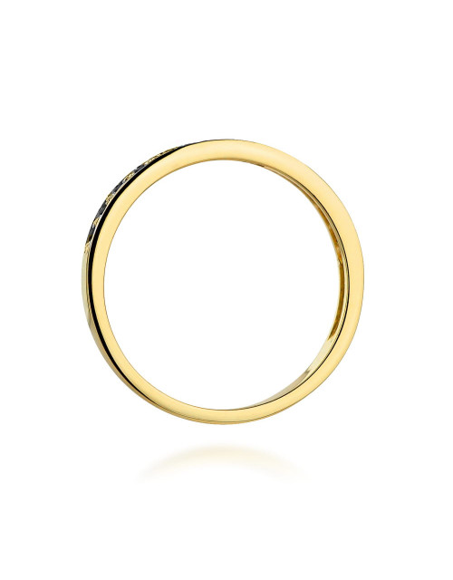 Pierscionek W0446-Czarny diament