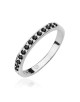 Pierscionek W0446-Czarny diament
