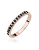 Pierscionek W0446-Czarny diament