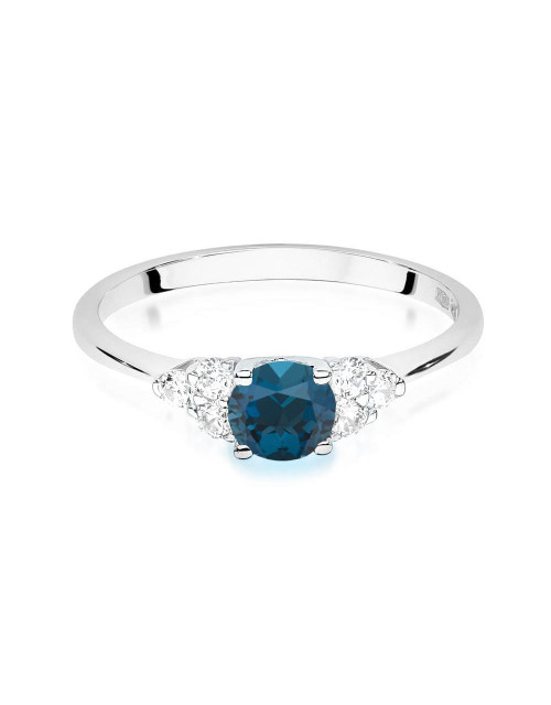 Pierscionek W0451-TOPAZ LONDON BLUE