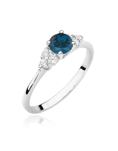 Pierscionek W0451-TOPAZ LONDON BLUE