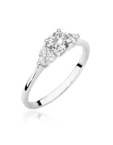 Pierscionek W0451-SZAFIR BIAŁY