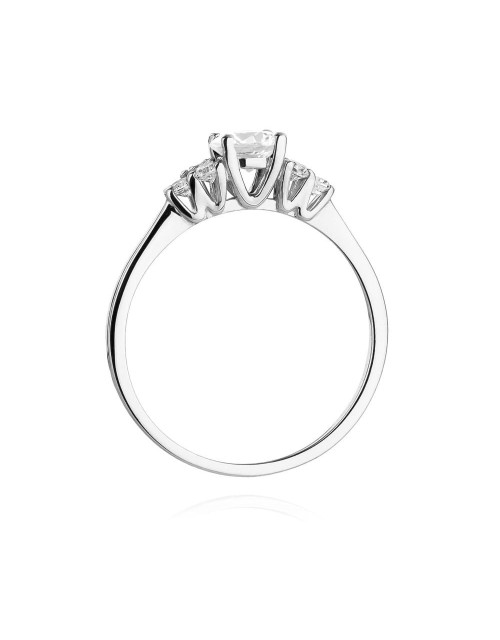 Pierscionek W0451-SZAFIR BIAŁY