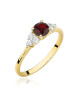 Pierscionek W0451-Granat