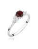 Pierscionek W0451-Granat