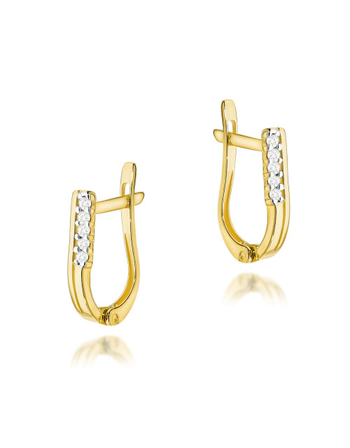 KOLCZYKI K0028 0,15CT