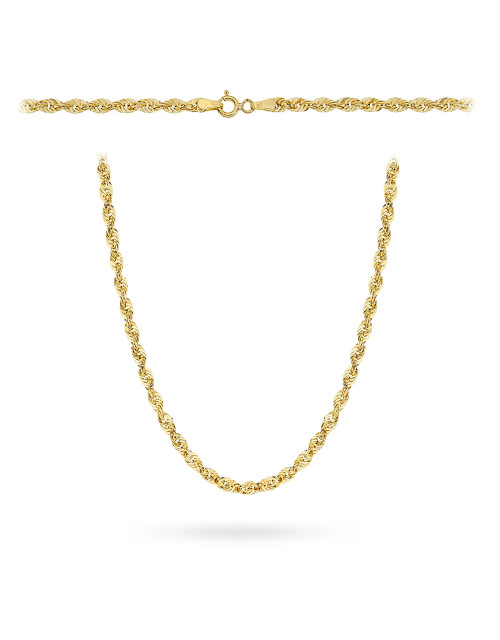 Naszyjnik złoty o wzorze helisy (Rozmiar pr. 585: 50 cm Gramatura: 3.60)