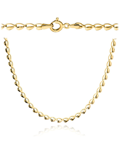 Naszyjnik złoty złożony z serduszek (Rozmiar pr. 585: 50 cm Gramatura: 3.49)