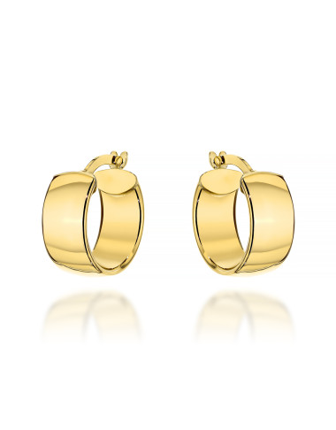 Kolczyki złote szerokie kółka (Gramatura: 1.66)