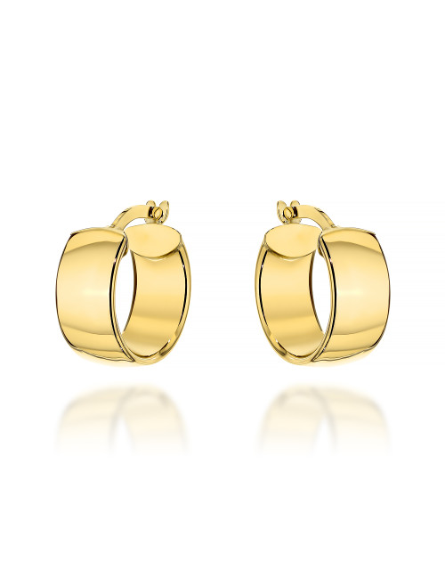 Kolczyki złote szerokie kółka (Gramatura: 1.66)