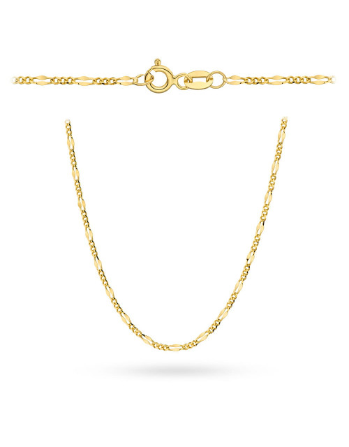 Łańcuszek złoty pr. 585 - splot figaro gucci 50 cm (Gramatura: 3.44)