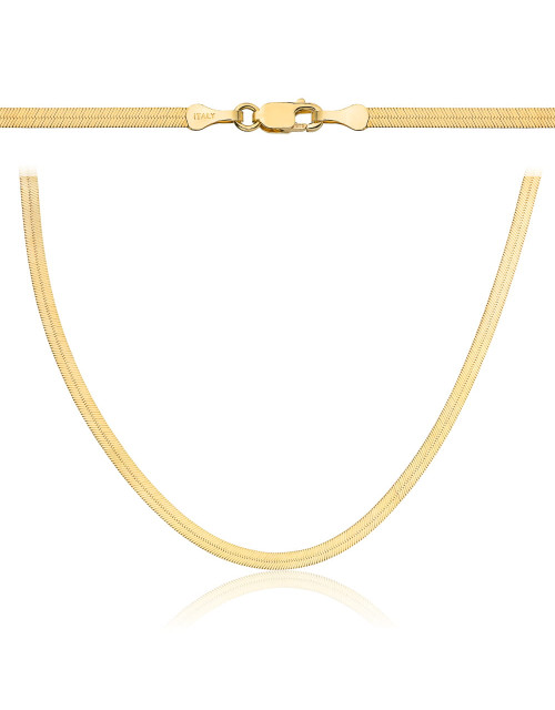 Łańcuch złoty taśma wąska 45cm (Gramatura: 4.20)