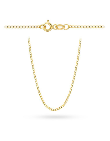 Łańcuszek złoty pr. 585 - splot pancerka diamentowana / nacinana 55cm (Gramatura: 4.79)