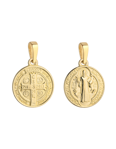 Medalik złoty Święty Benedykt (Gramatura: 1.45)
