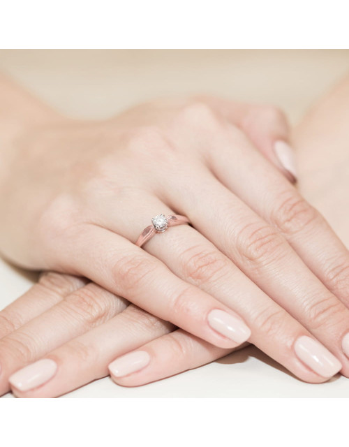 Pierscionek W197-0,24ct