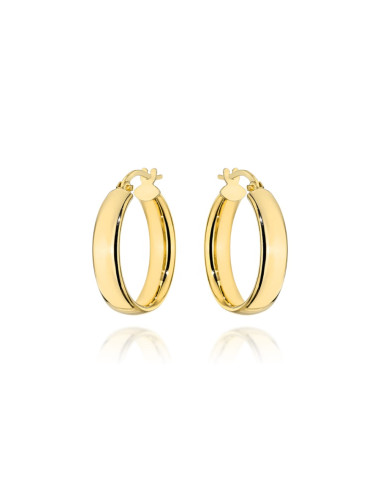 Kolczyki złote koła na angielskim zapięciu - 1,3cm (Gramatura: 1.15)