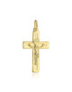 Krzyżyk złoty błyszczący z ukrzyżowanym Jezusem (Gramatura: 0.82)